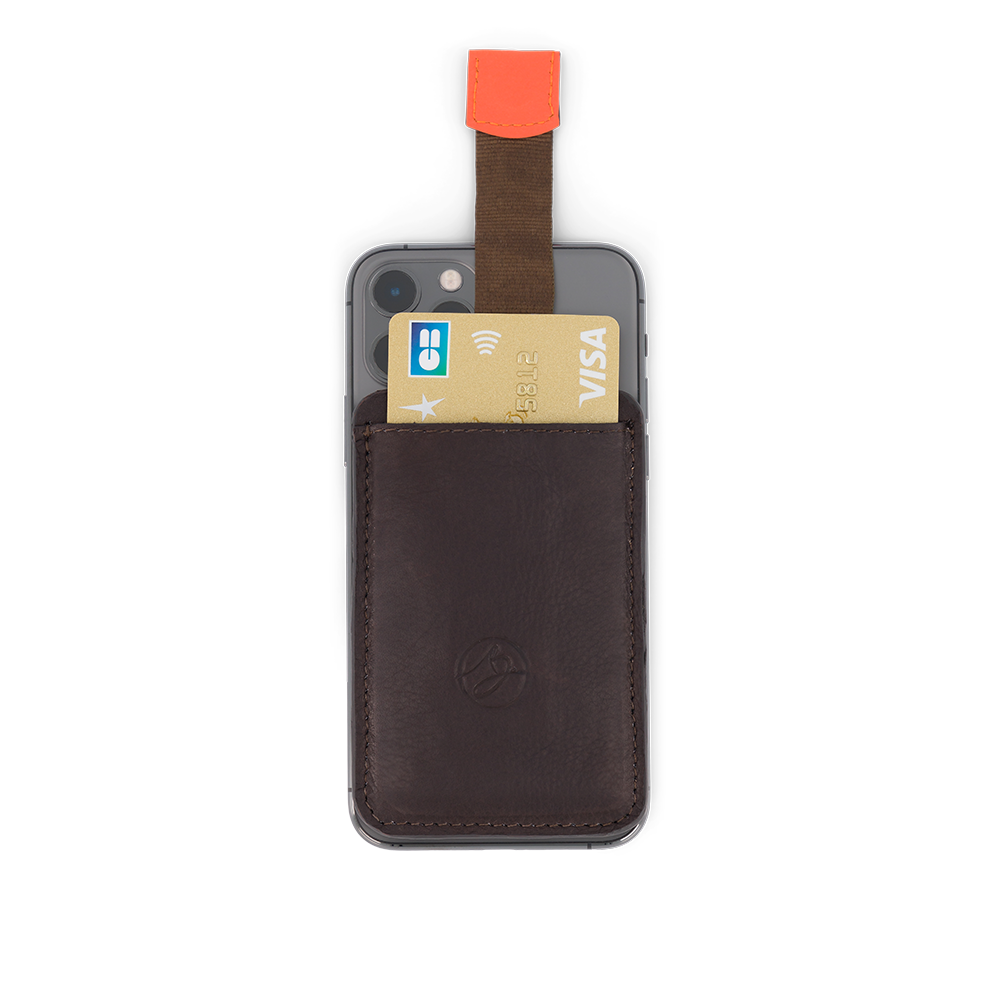 porte-cartes telephone en cuir