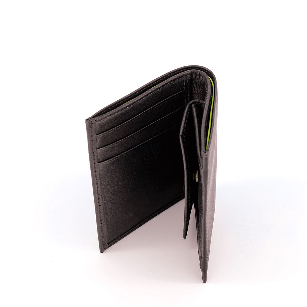 Portefeuille en cuir Edwin café