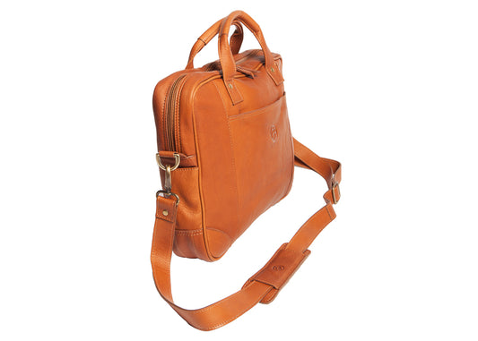 porte-documents jusqu'à 15 pouces cognac