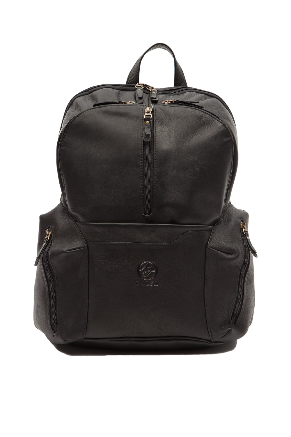 sac a dos en cuir noir