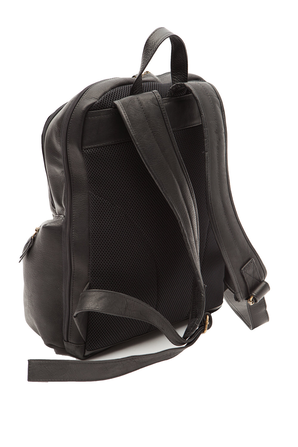 sac a dos en cuir noir