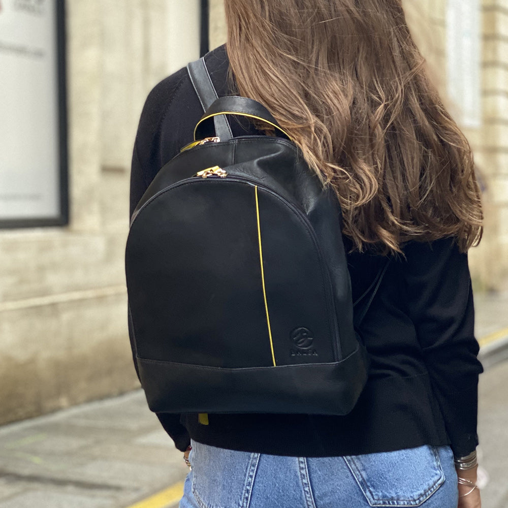 Backpack Luna - Black Yellow