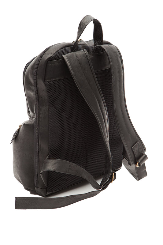 sac a dos en cuir noir